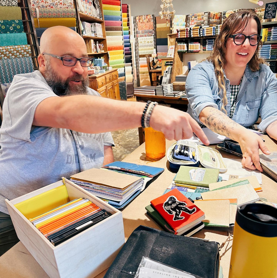 bullet journal meet-up at two hands paperie, boulder, colorado